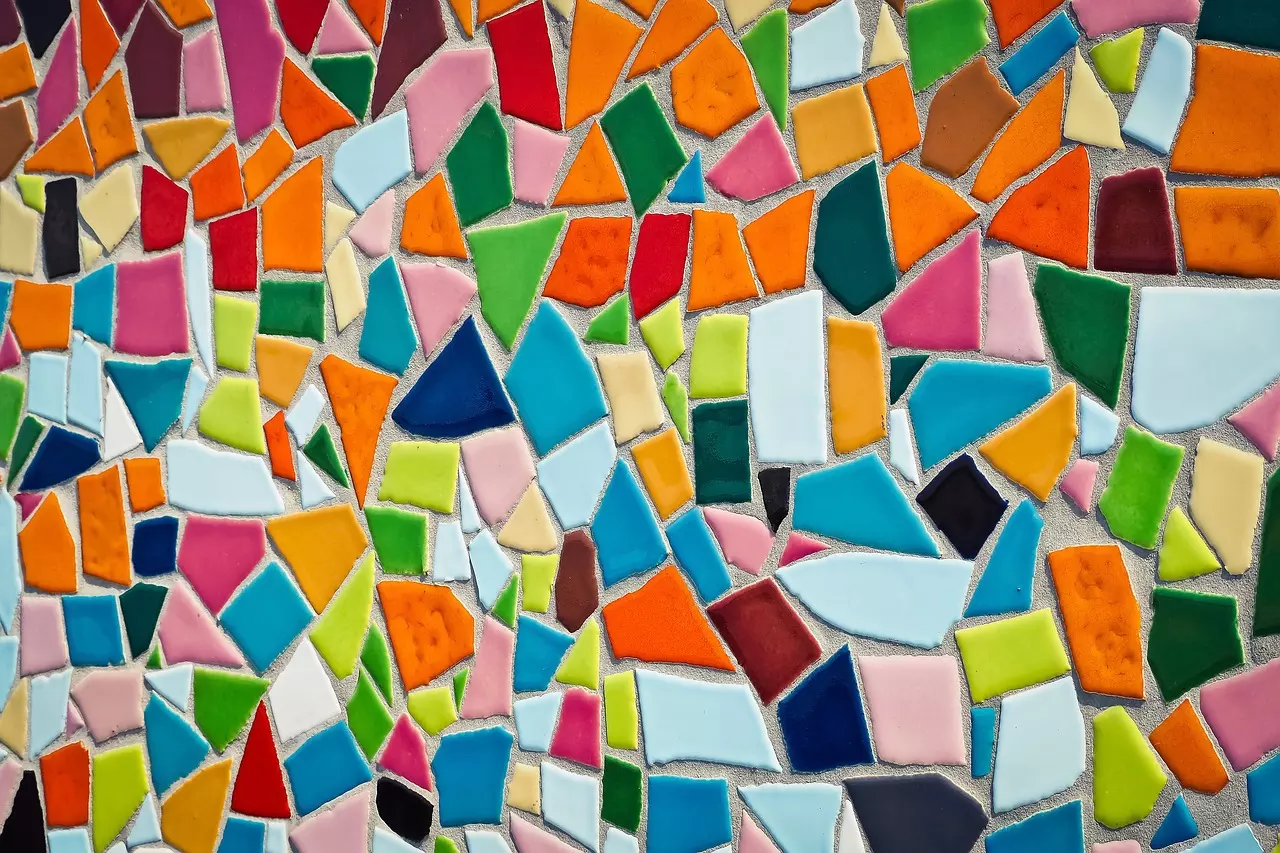 Mosaikarbeiten im Bad